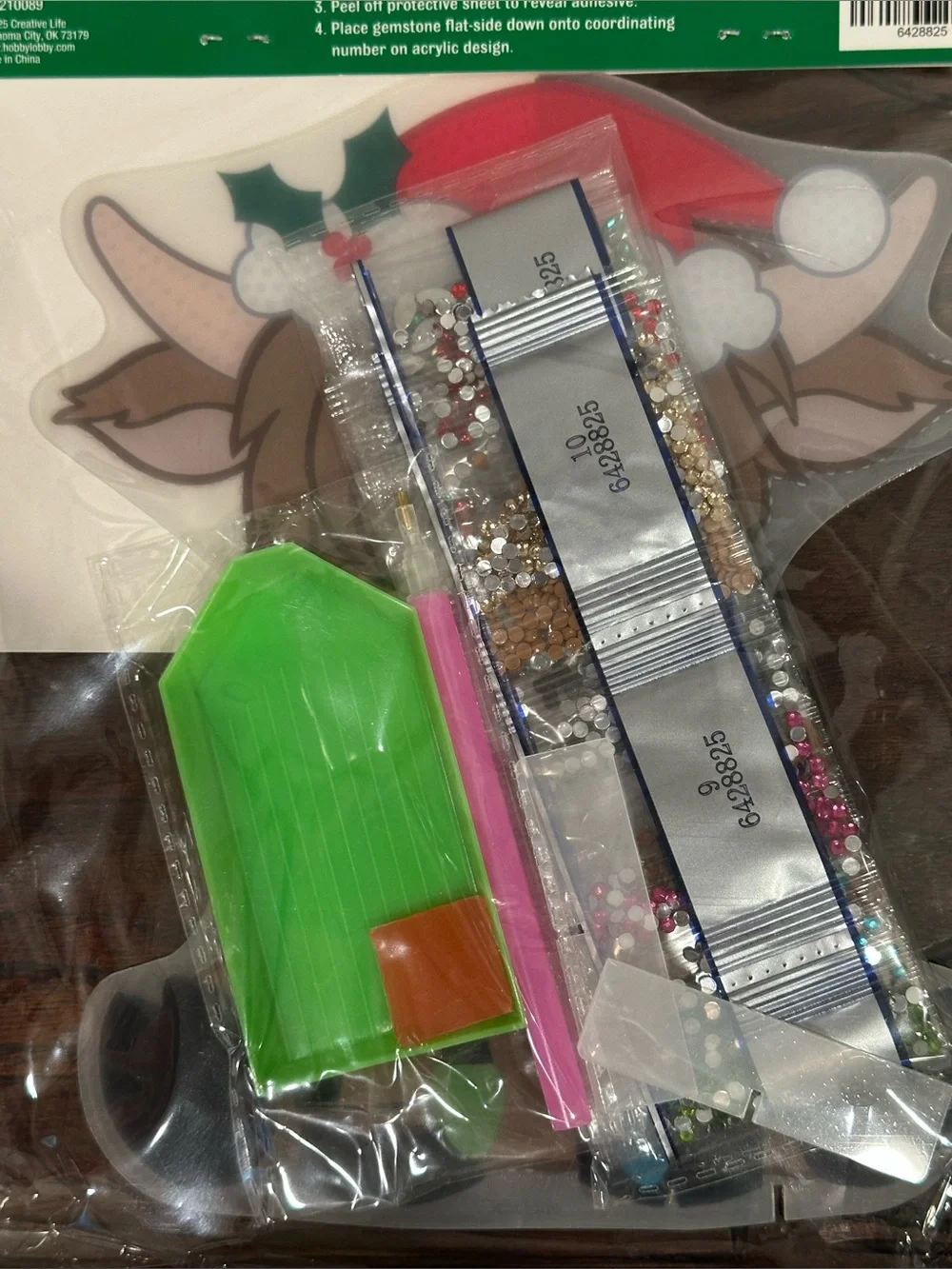 Creative Life Christmas Highland Cow Craft Diamond Art Kit
